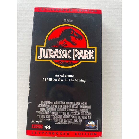 Jurassic Park (VHS, 1993) Letterbox Edition Used Excellent Condition - Picture 3 of 4